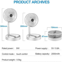 Mini Portable USB Fan – Rechargeable, Silent & Travel Friendly